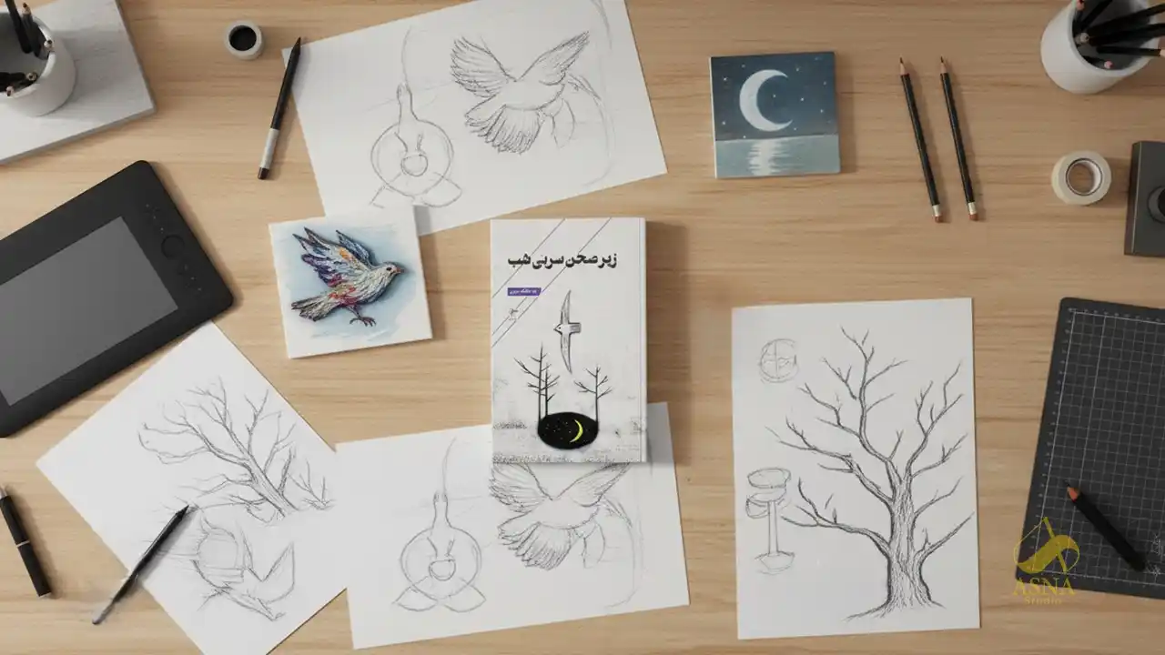 طراحی جلد کتاب نابینایان