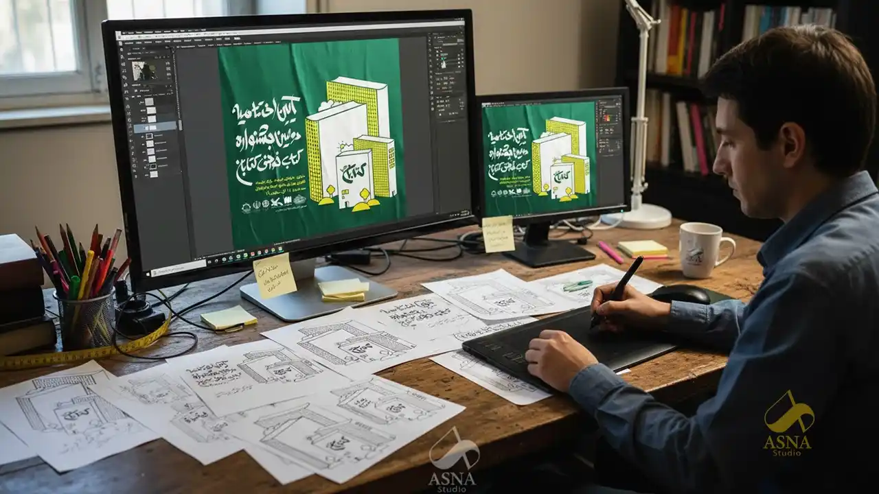 طراحی پوستر توسط گرافیست