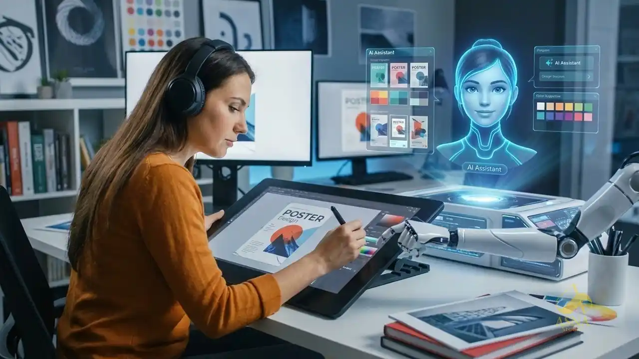 هوش مصنوعی دستیار طراحی پوستر